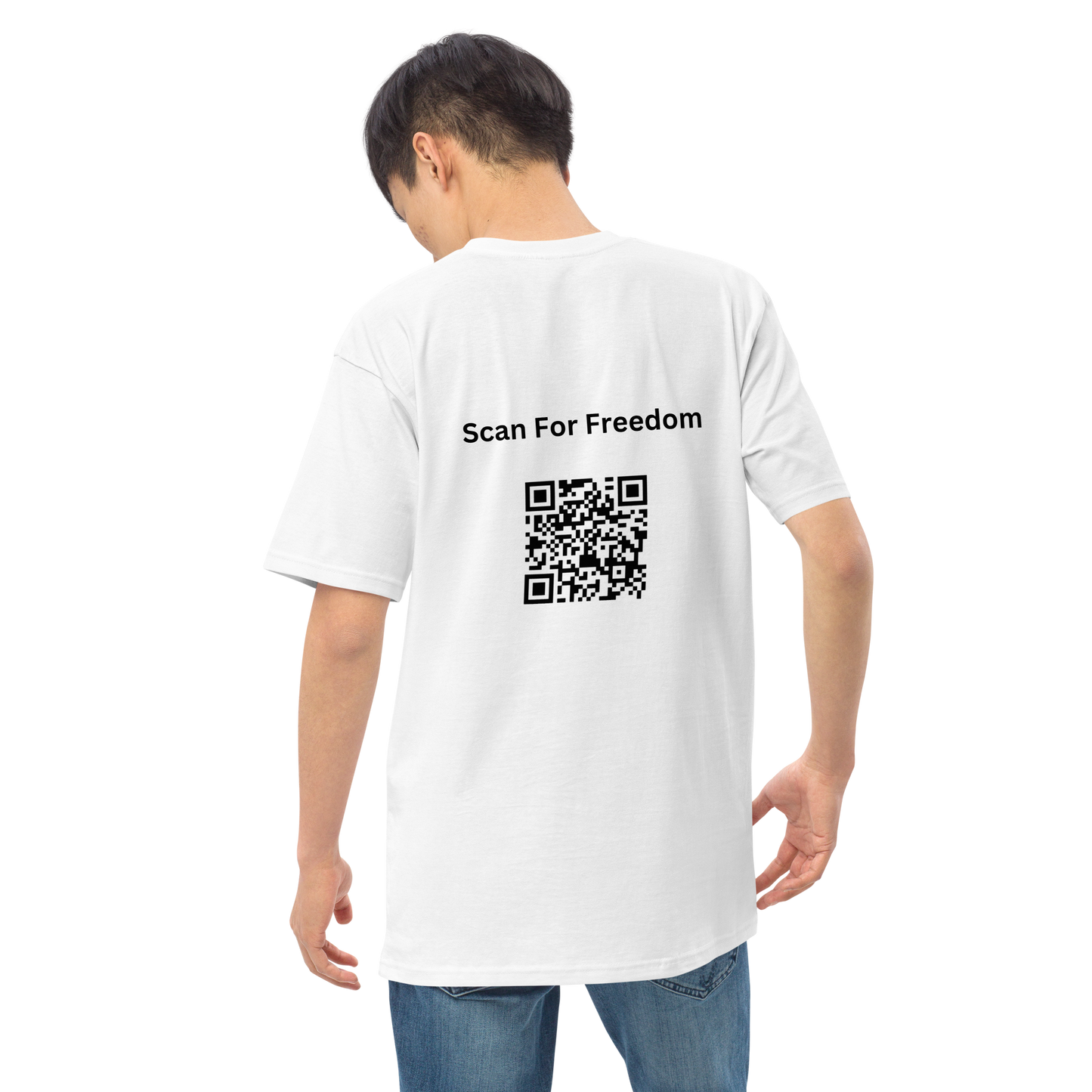 Men’s premium scan for freedom heavyweight tee