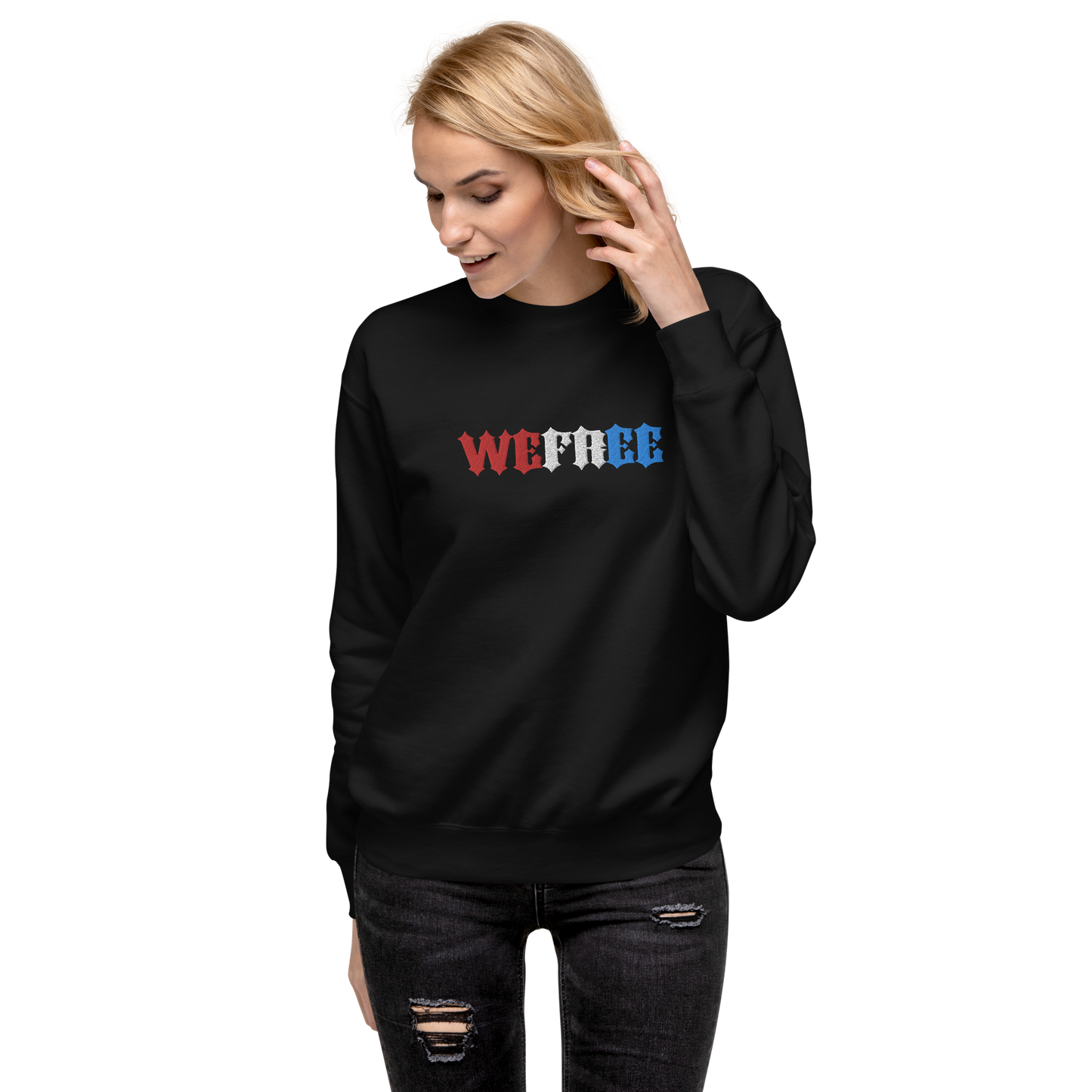 Unisex Premium Wefree Sweatshirt Embroidery