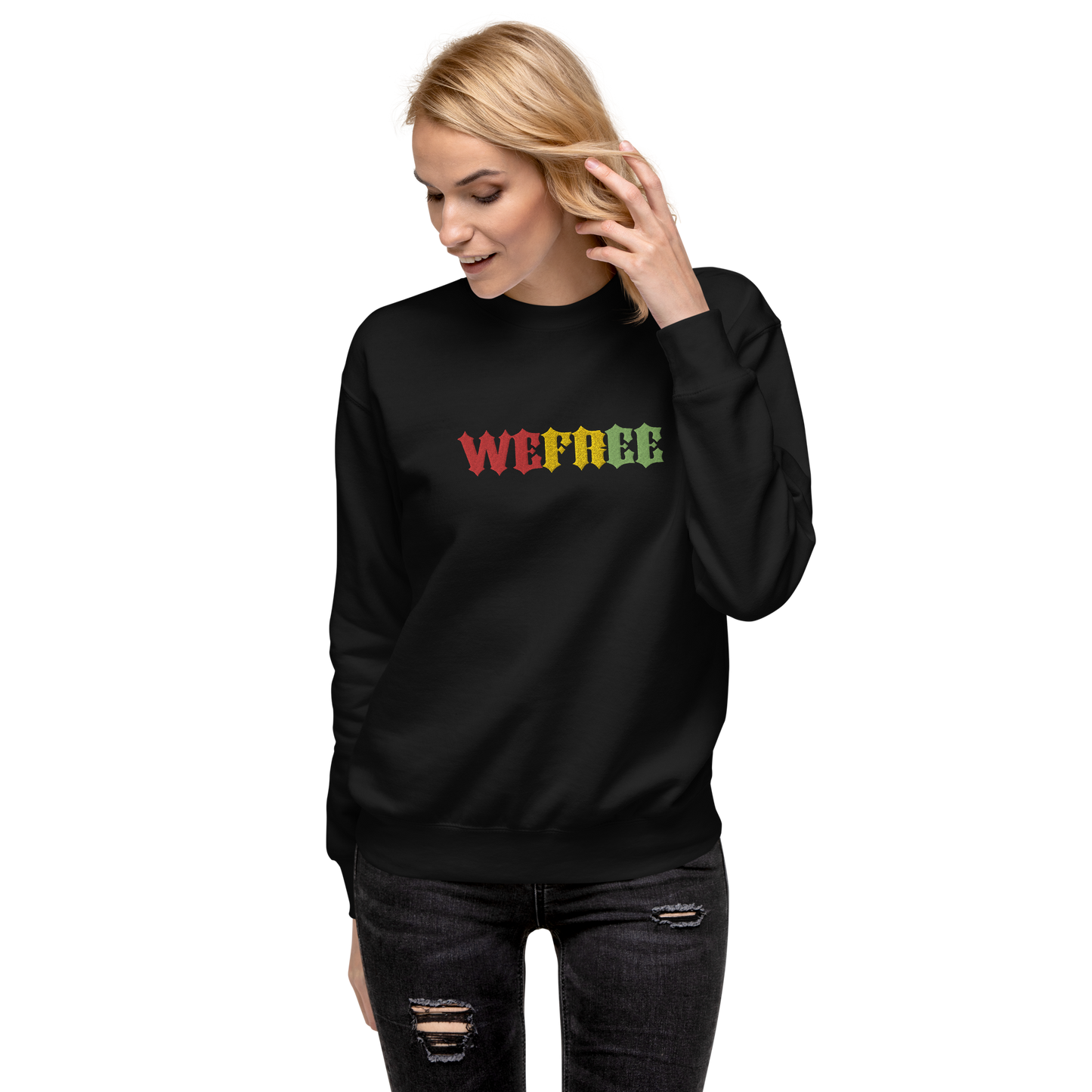 Unisex Premium Wefree Sweatshirt Embroidery