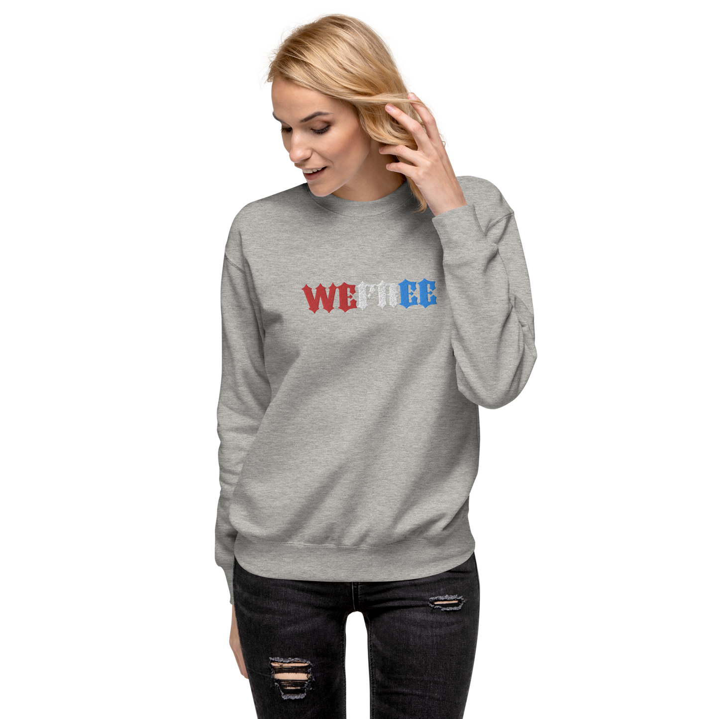 Unisex Premium Wefree Sweatshirt Embroidery