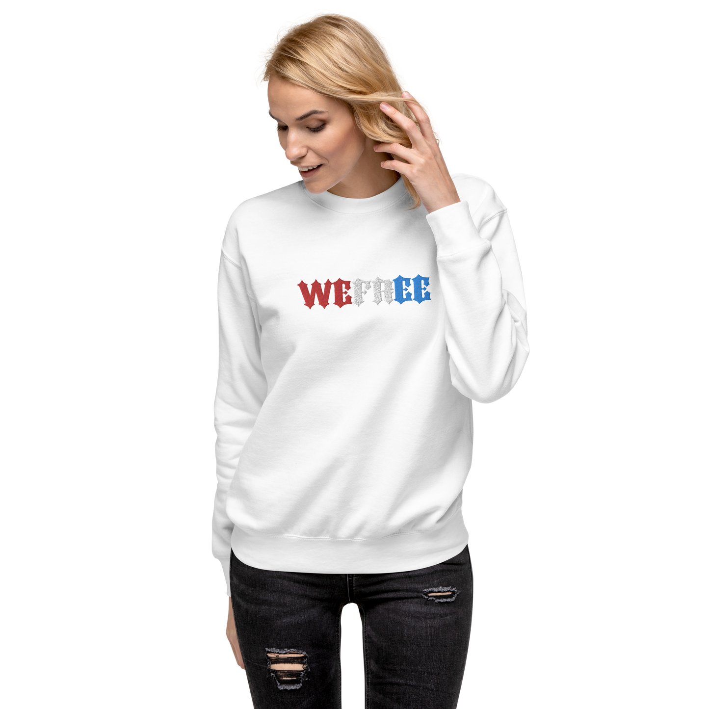 Unisex Premium Wefree Sweatshirt Embroidery