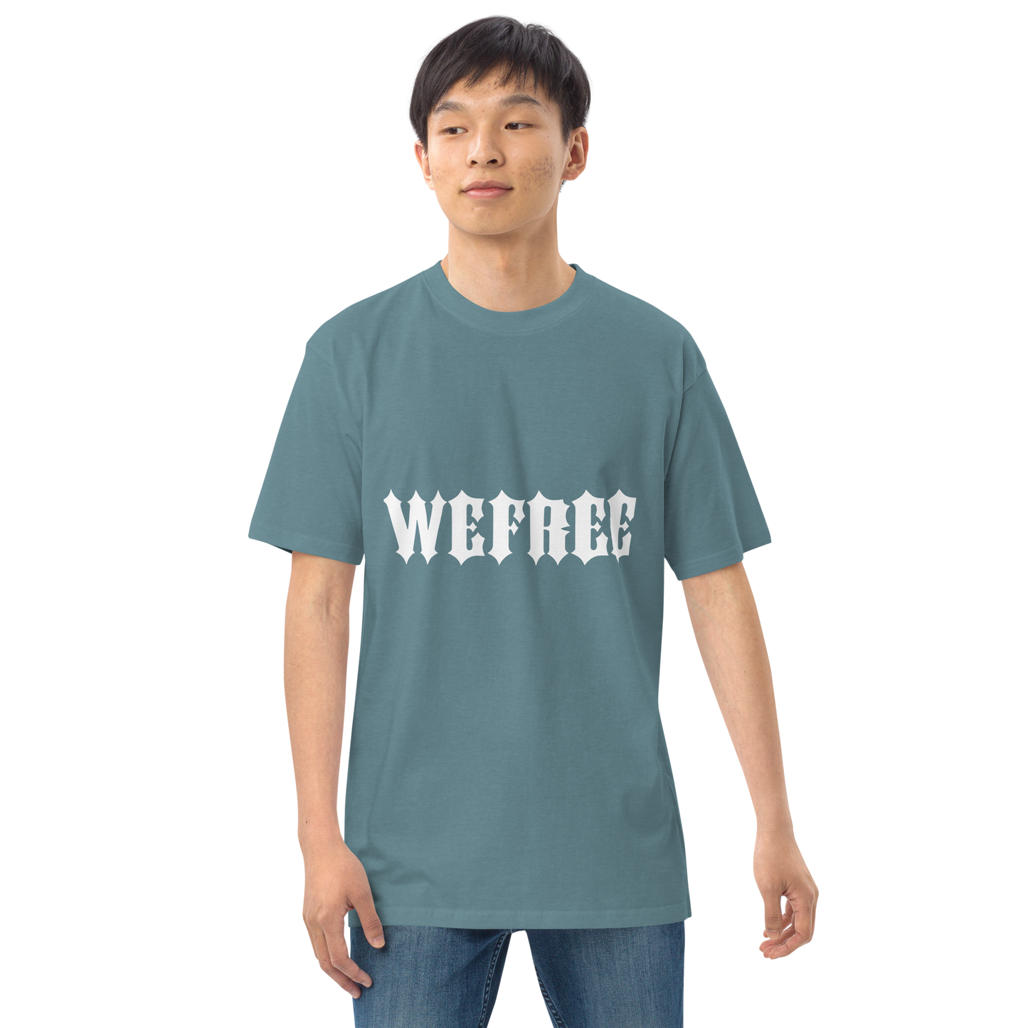 Men’s premium heavyweight tee Wefree