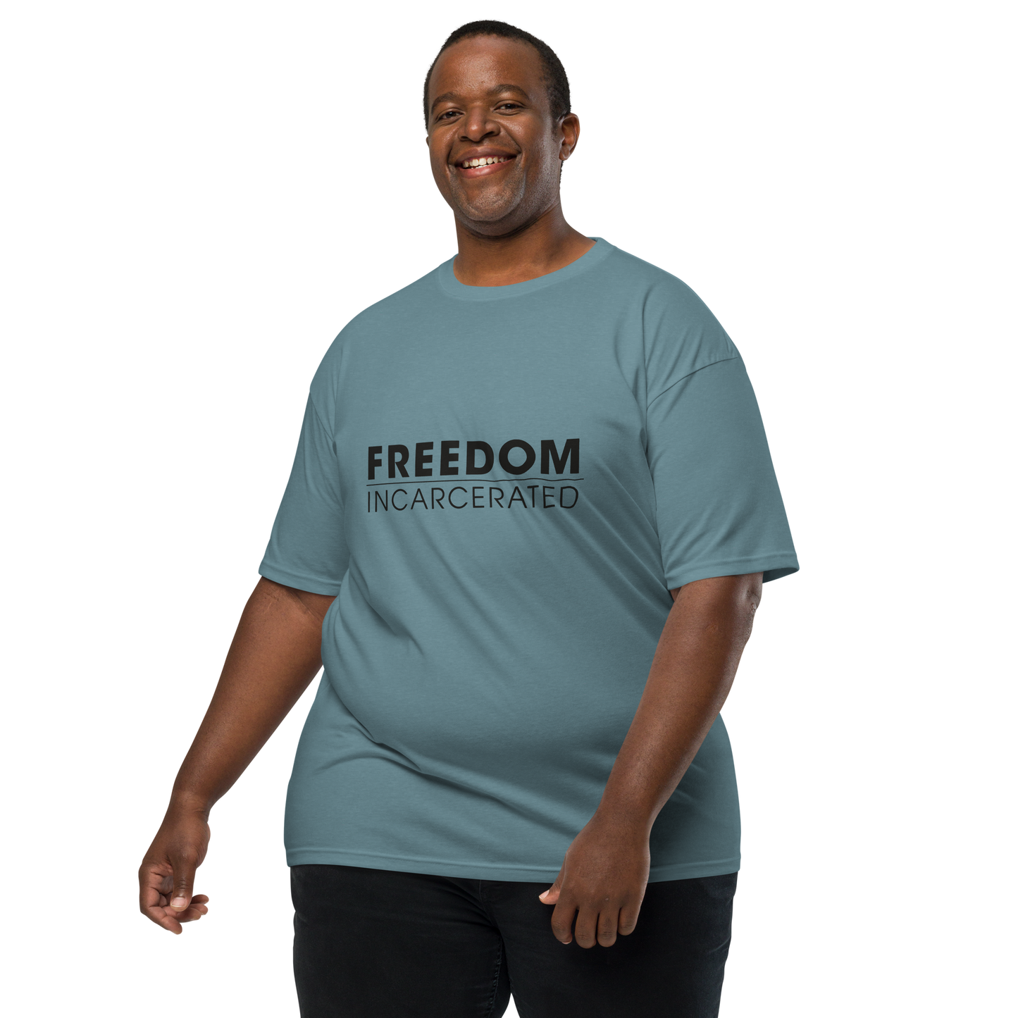 Men’s premium heavyweight tee Freedom Incarcerated