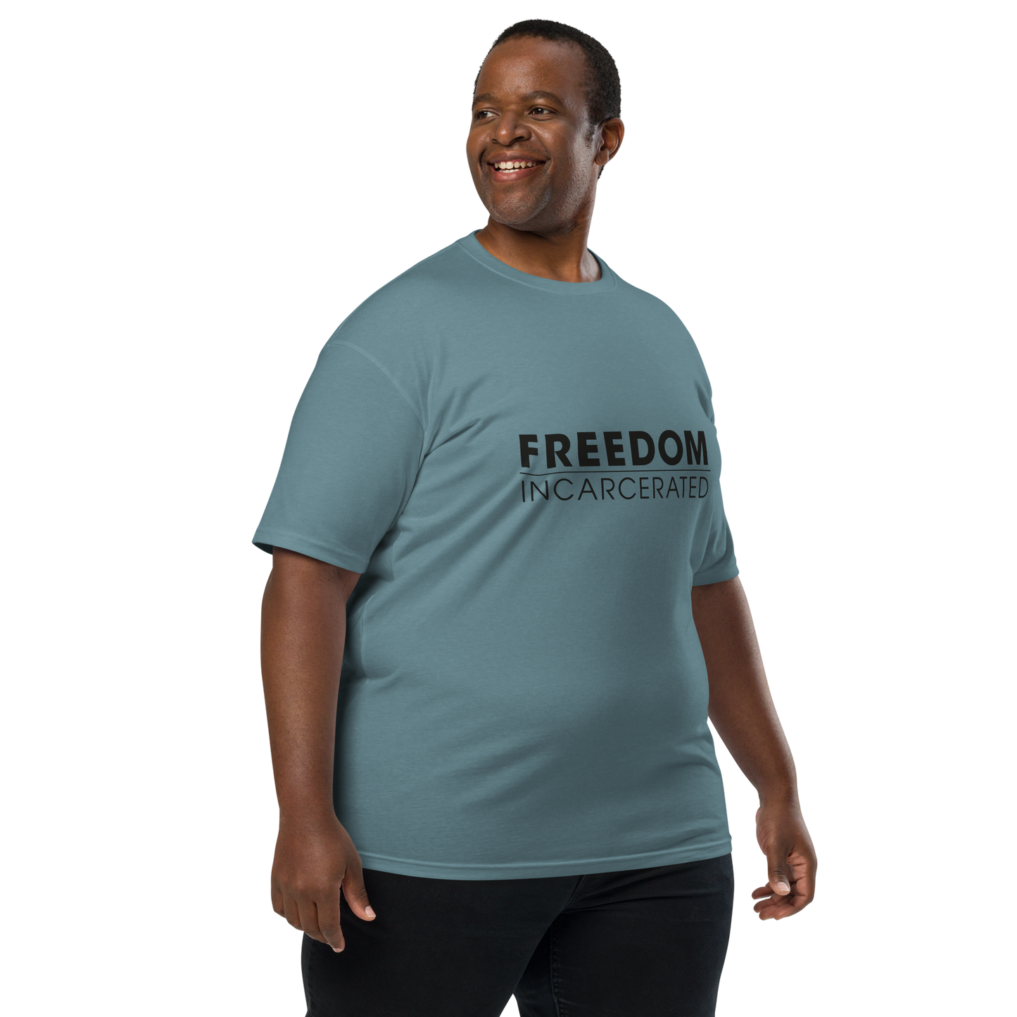 Men’s premium heavyweight tee Freedom Incarcerated