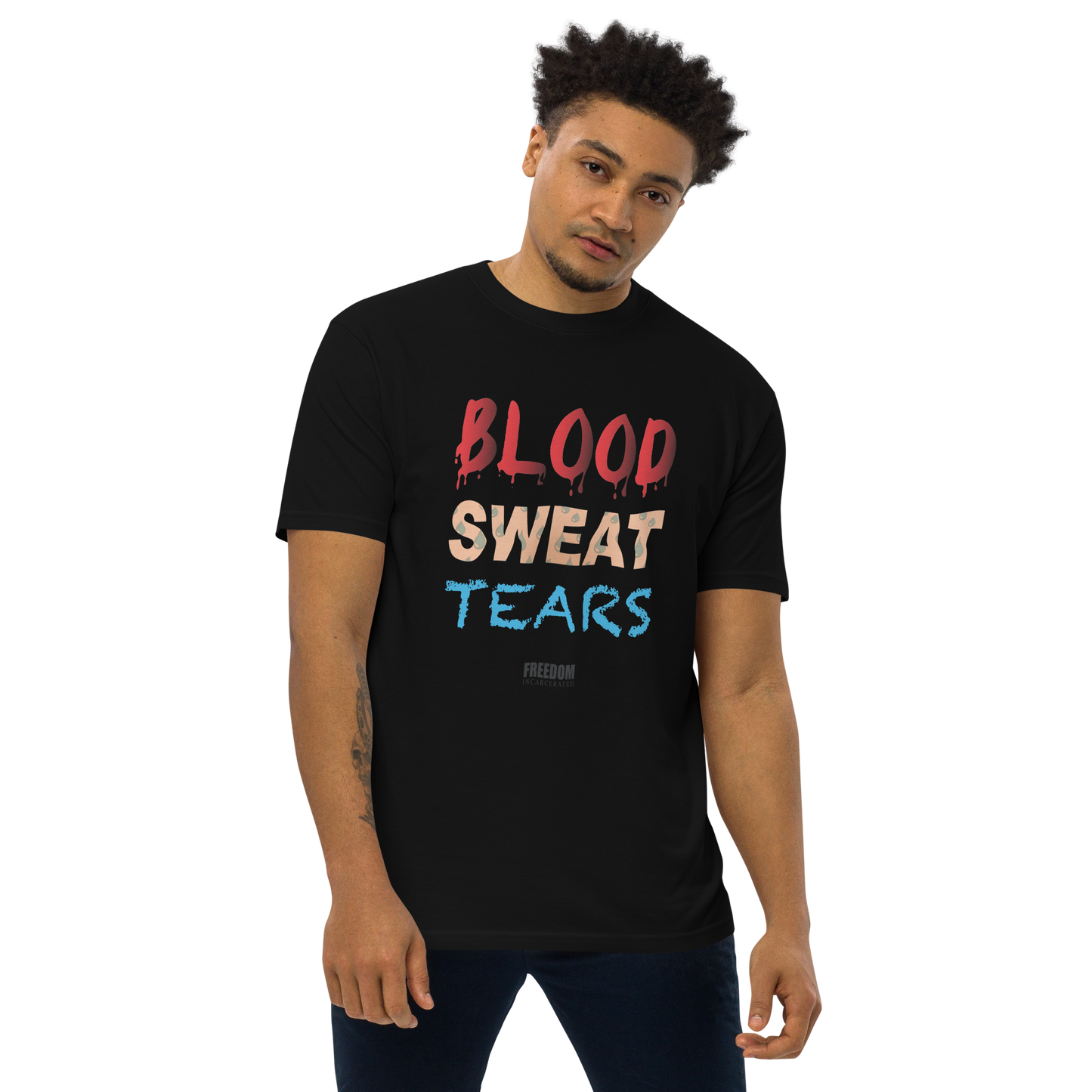 Freedom incarcerated Blood sweat tears sweatshirts