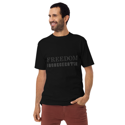 Men’s premium heavyweight tee Freedom Incarcerated