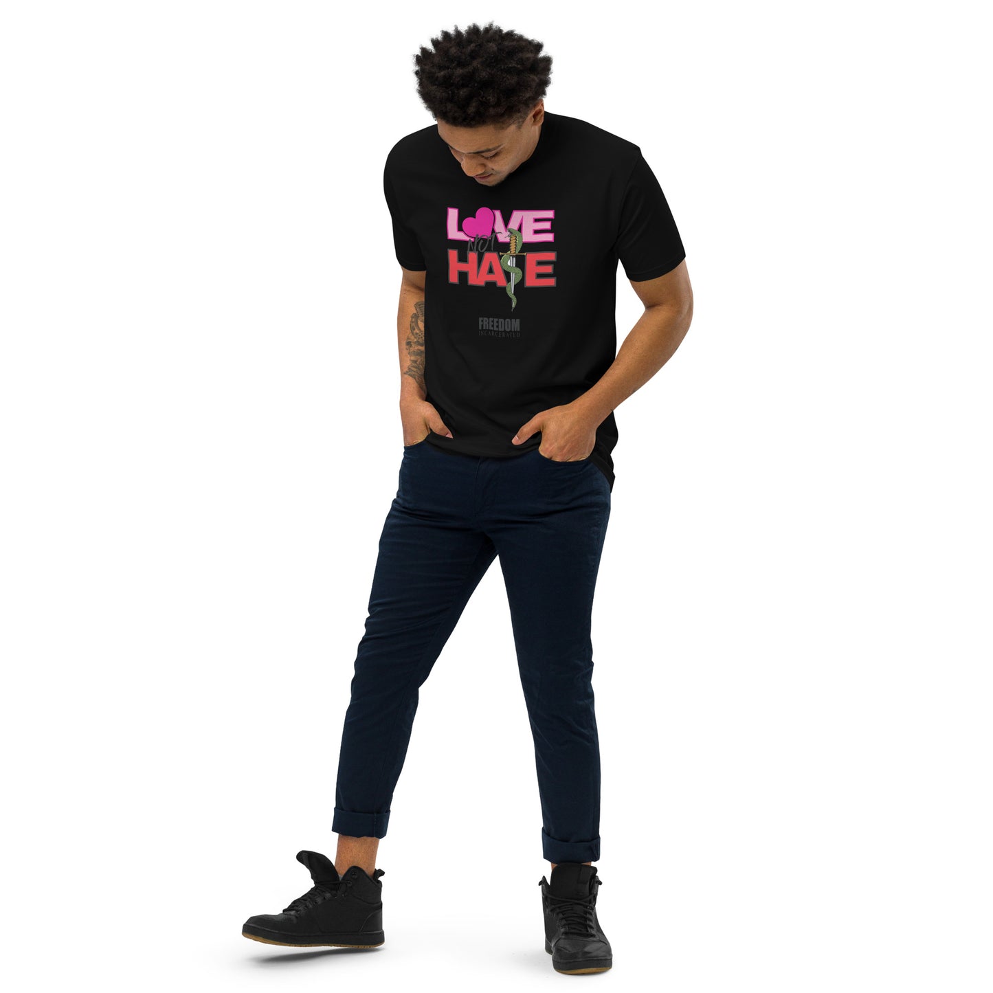 Freedom Incarcerated Love not Hate T Shirt