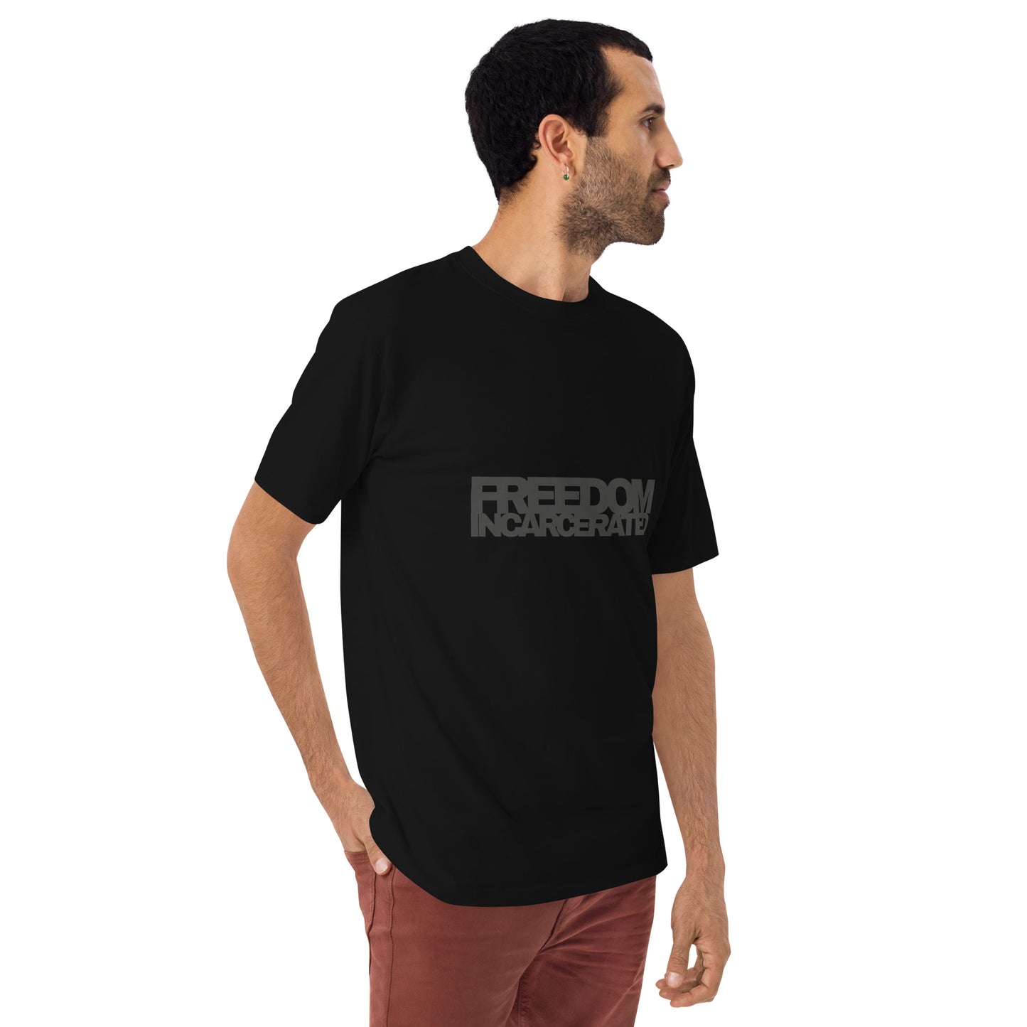 Men’s premium heavyweight tee Freedom Incarcerated