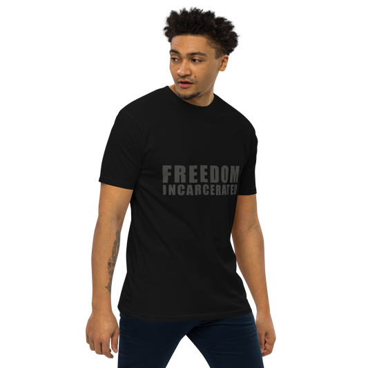 Men’s premium heavyweight tee Freedom Incarcerated