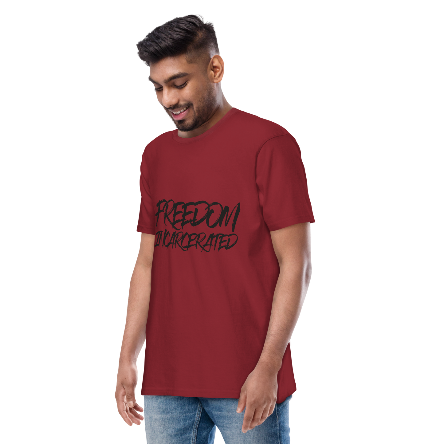 Men’s premium heavyweight tee Freedom Incarcerated