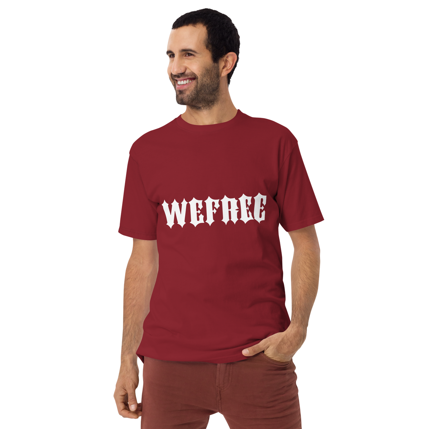 Men’s premium heavyweight tee Wefree