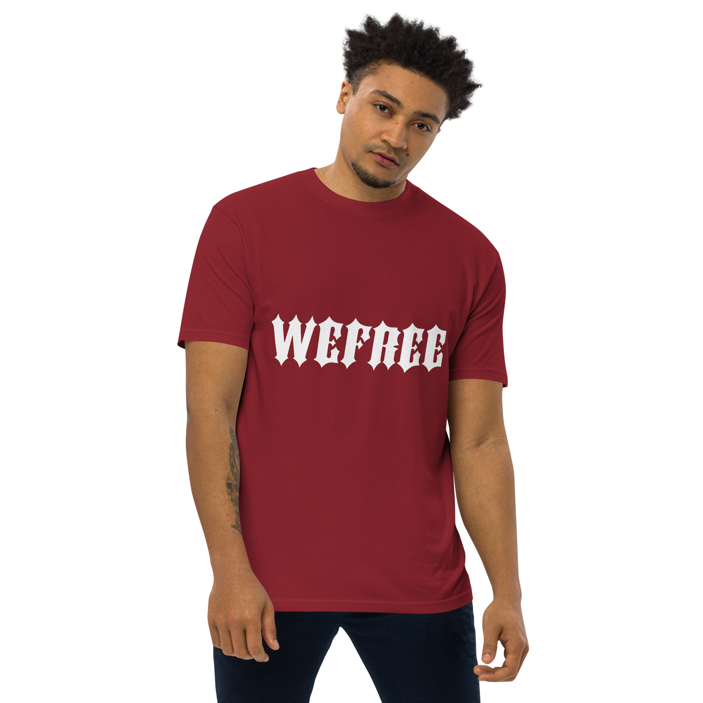 Men’s premium heavyweight tee Wefree