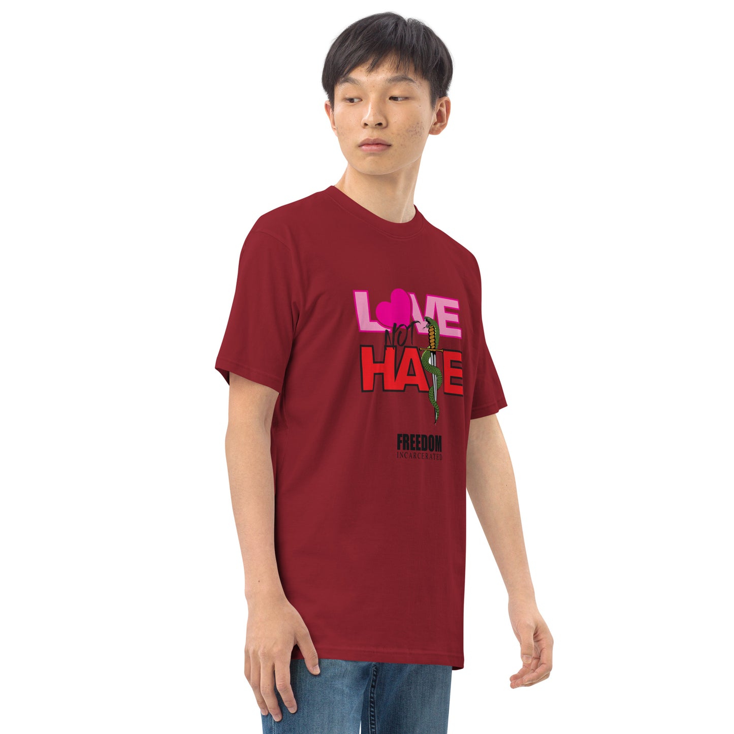 Freedom Incarcerated Love not Hate T Shirt