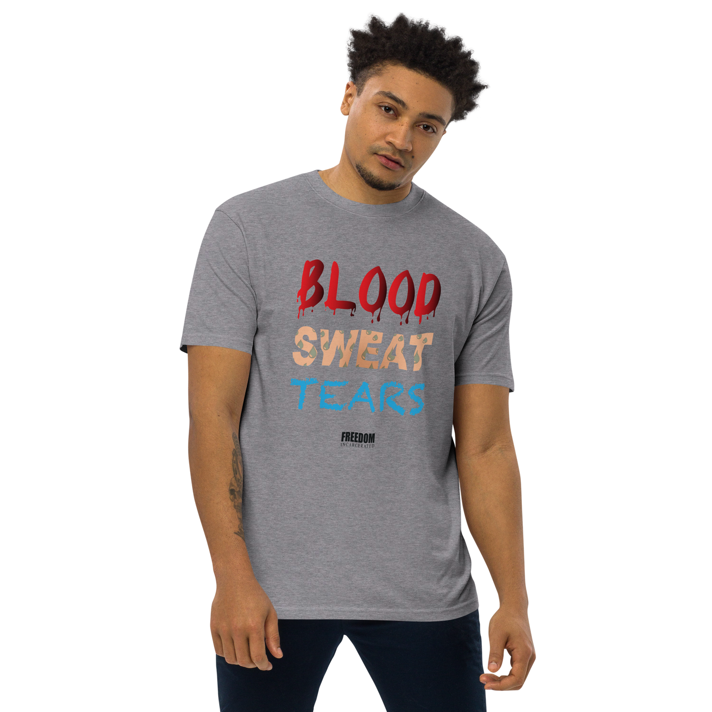 Freedom incarcerated Blood sweat tears sweatshirts