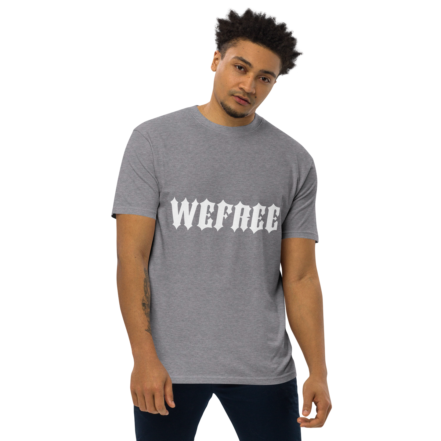 Men’s premium heavyweight tee Wefree