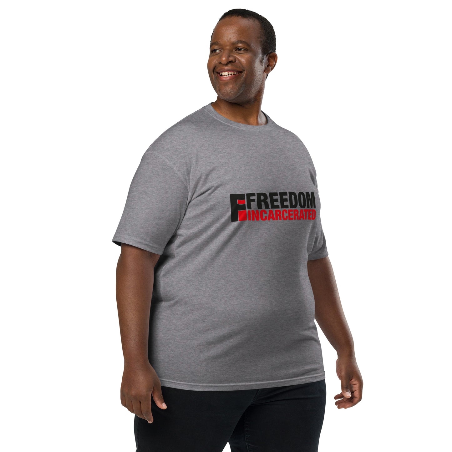 Men’s premium heavyweight tee Freedom Incarcerated