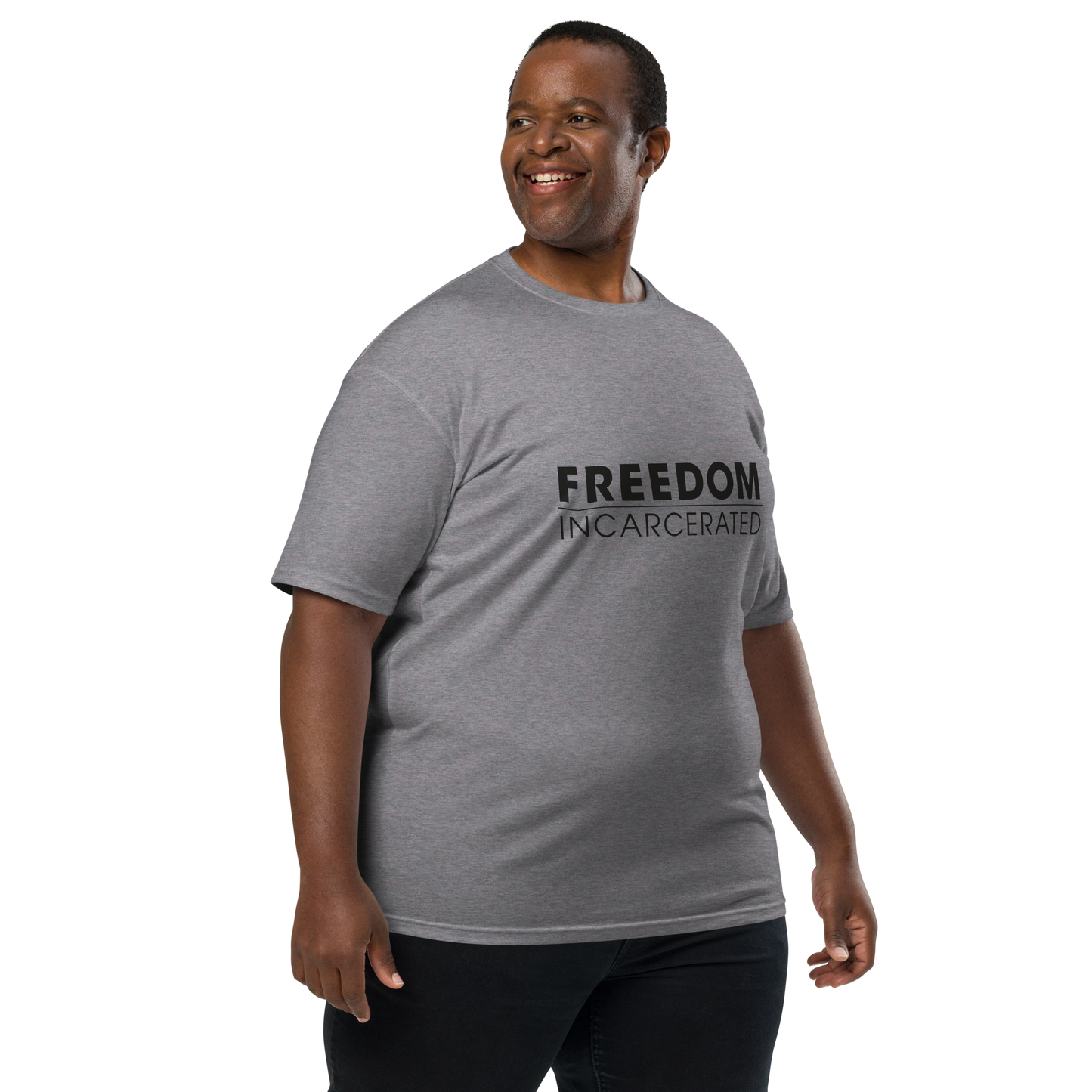 Men’s premium heavyweight tee Freedom Incarcerated