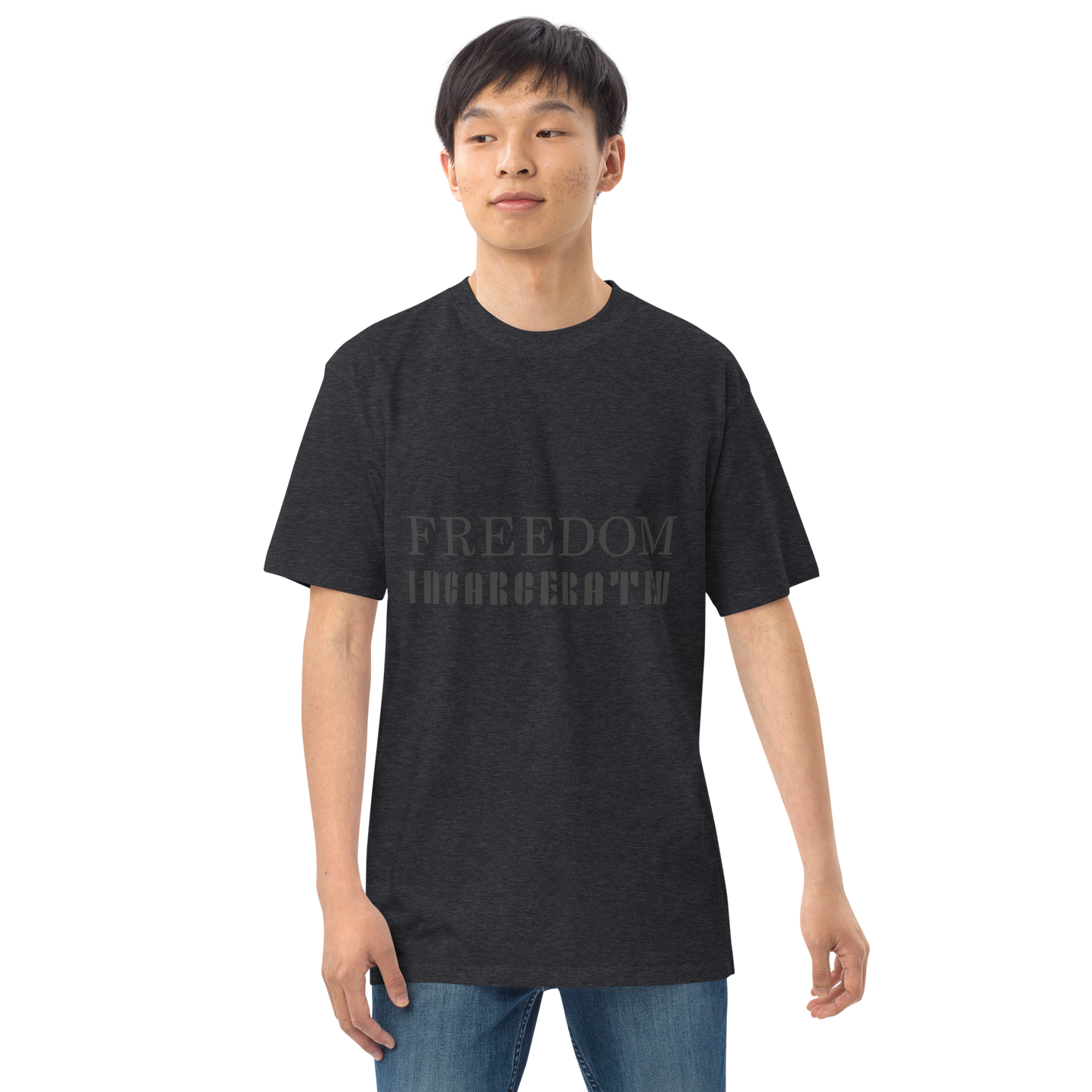 Men’s premium heavyweight tee Freedom Incarcerated