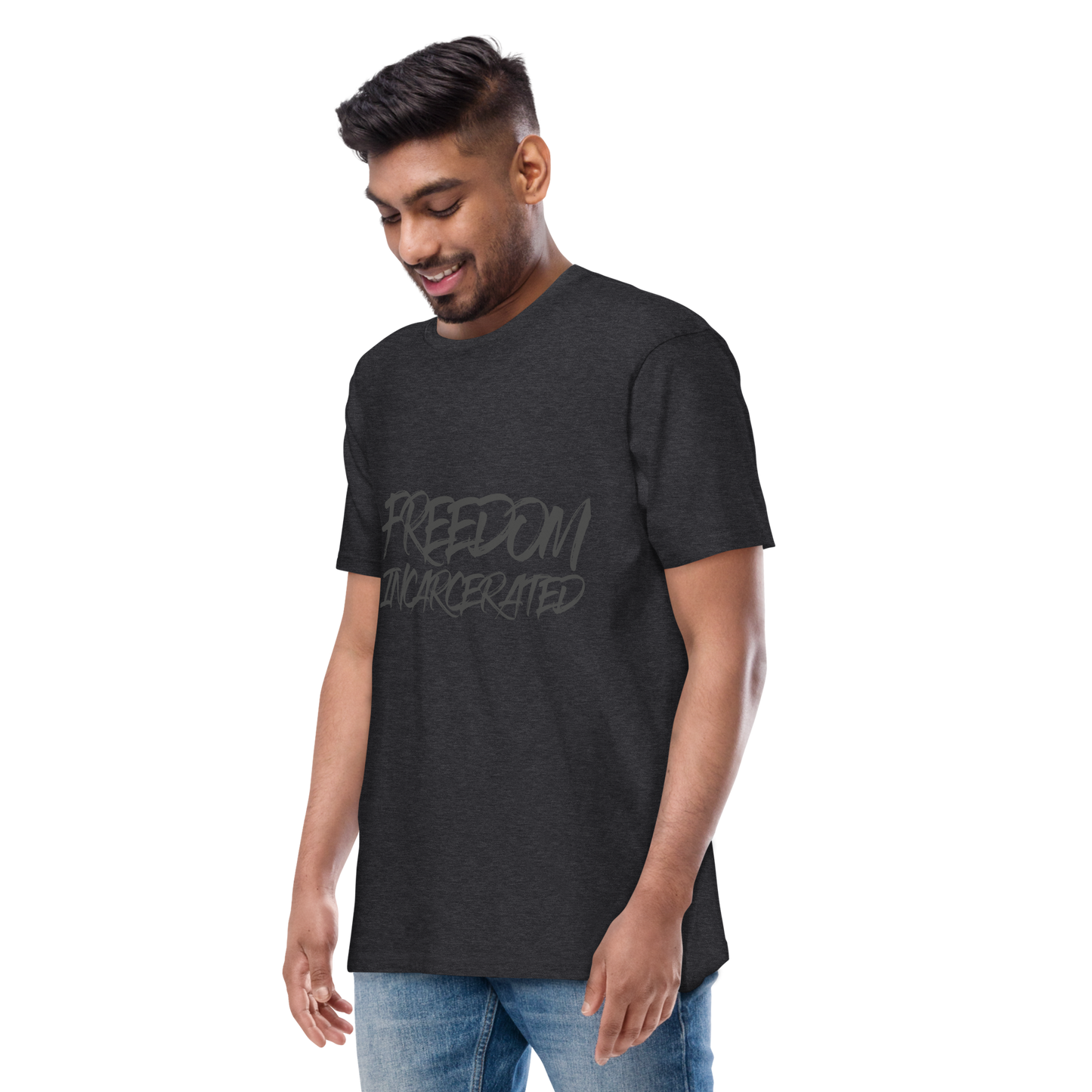 Men’s premium heavyweight tee Freedom Incarcerated