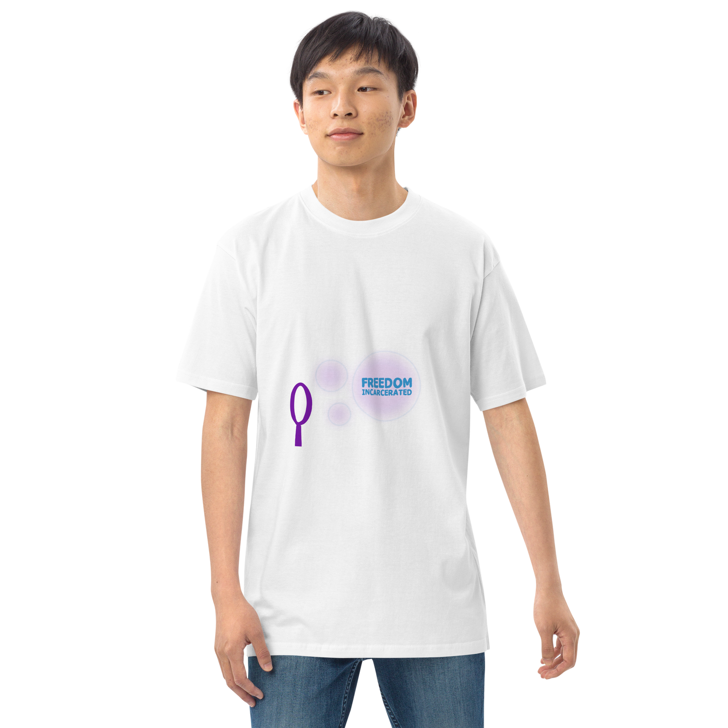 Men’s freedomincarcerated bubble T shirt