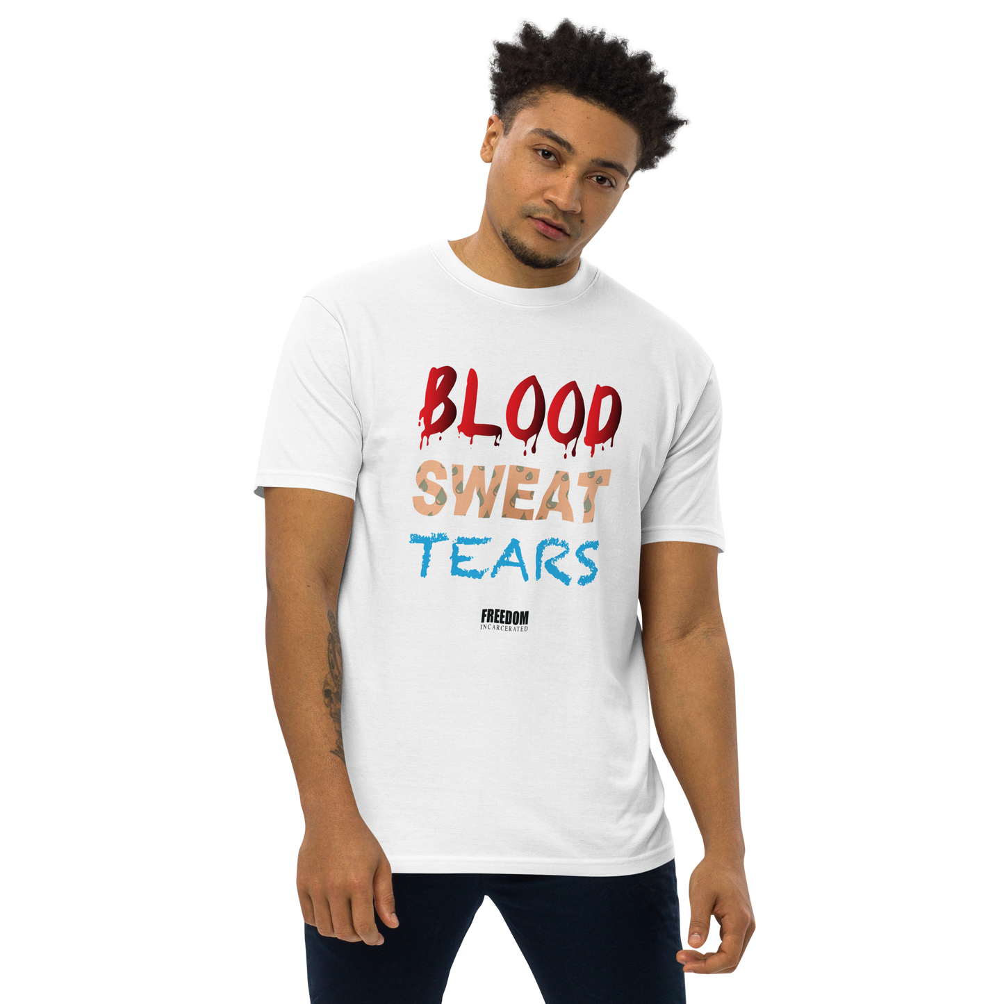 Freedom incarcerated Blood sweat tears sweatshirts