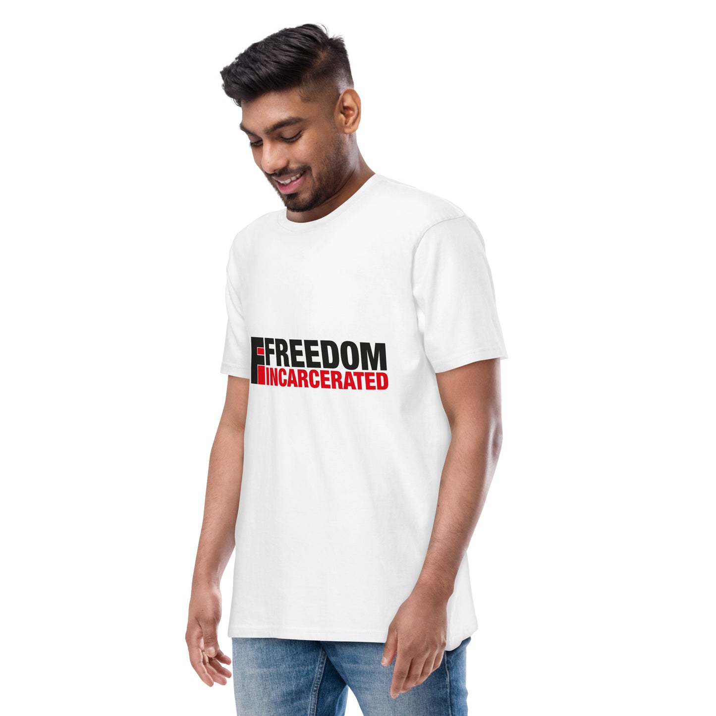 Men’s premium heavyweight tee Freedom Incarcerated