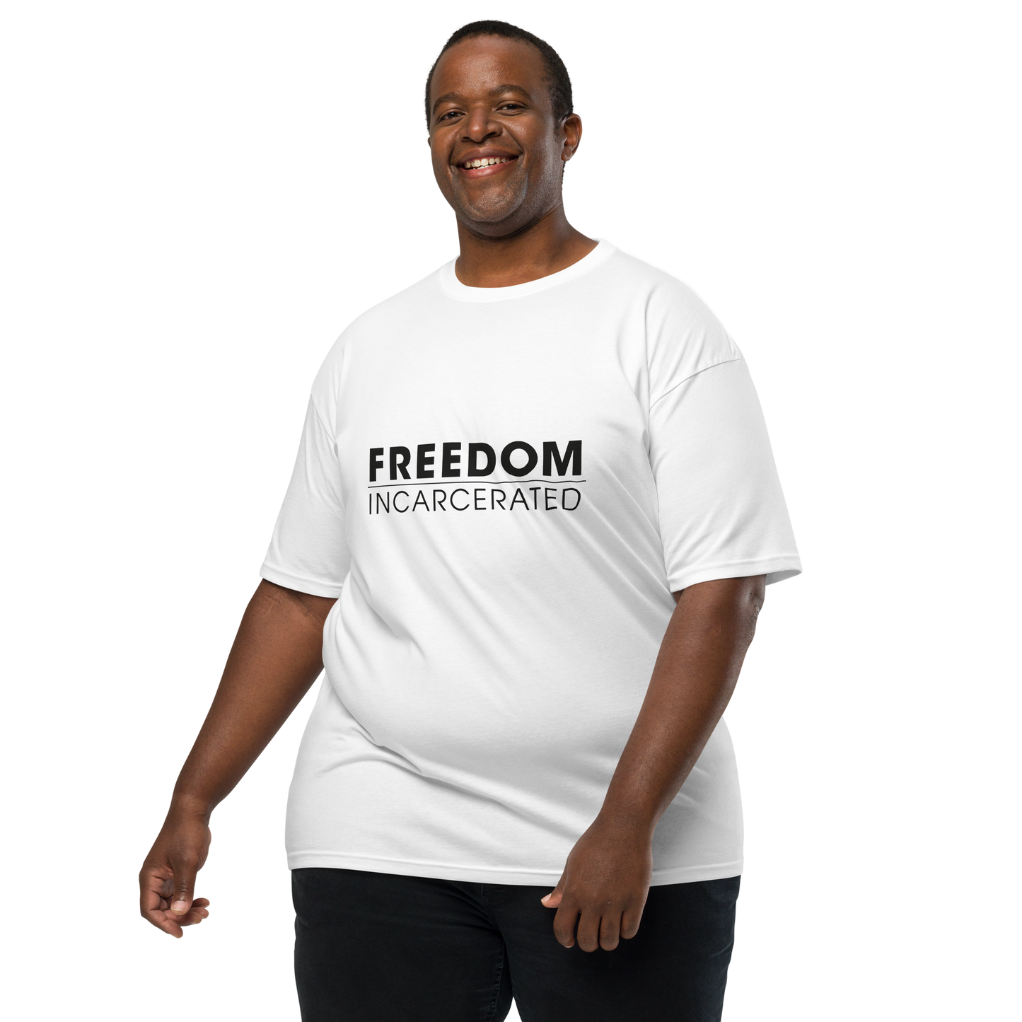 Men’s premium heavyweight tee Freedom Incarcerated