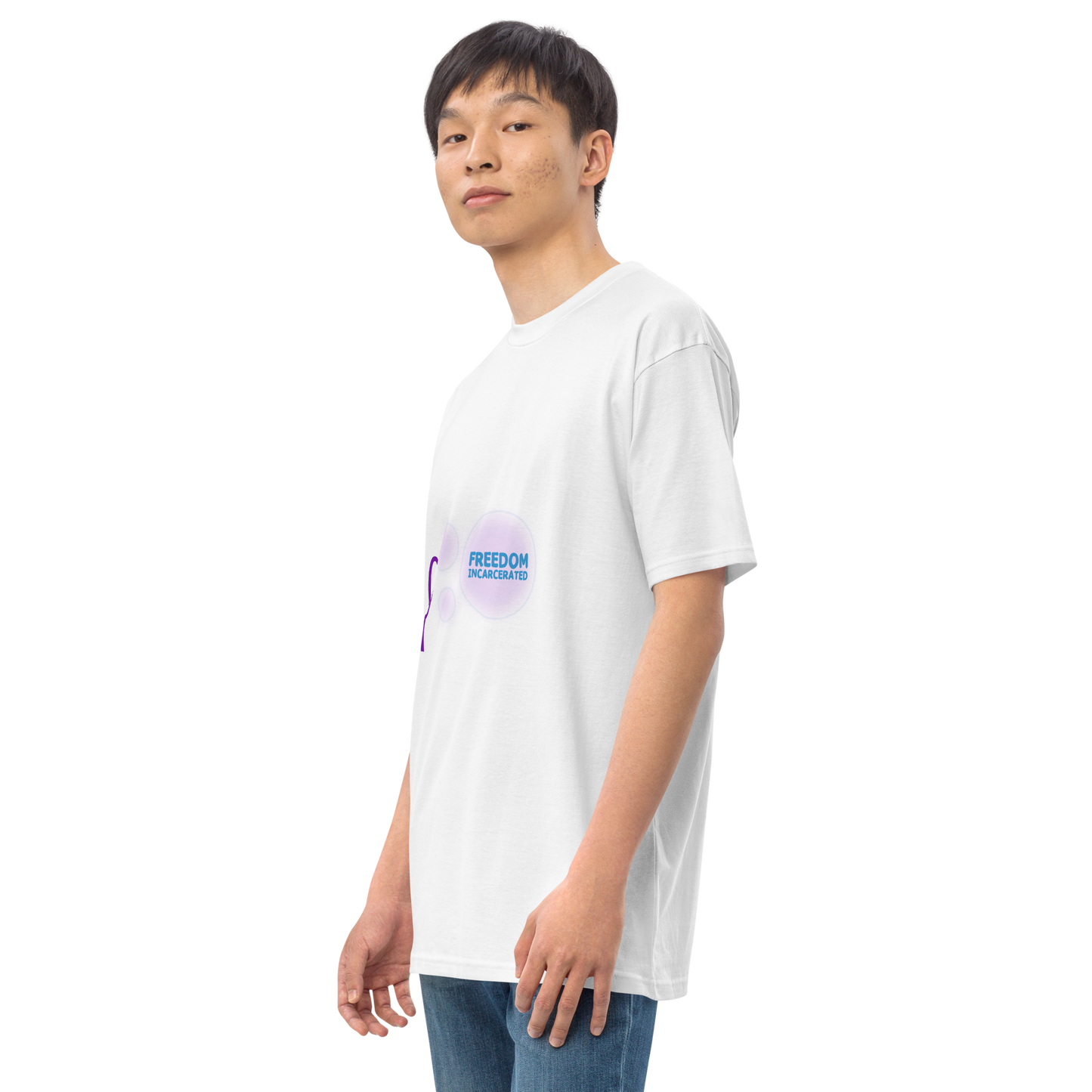 Men’s freedomincarcerated bubble T shirt