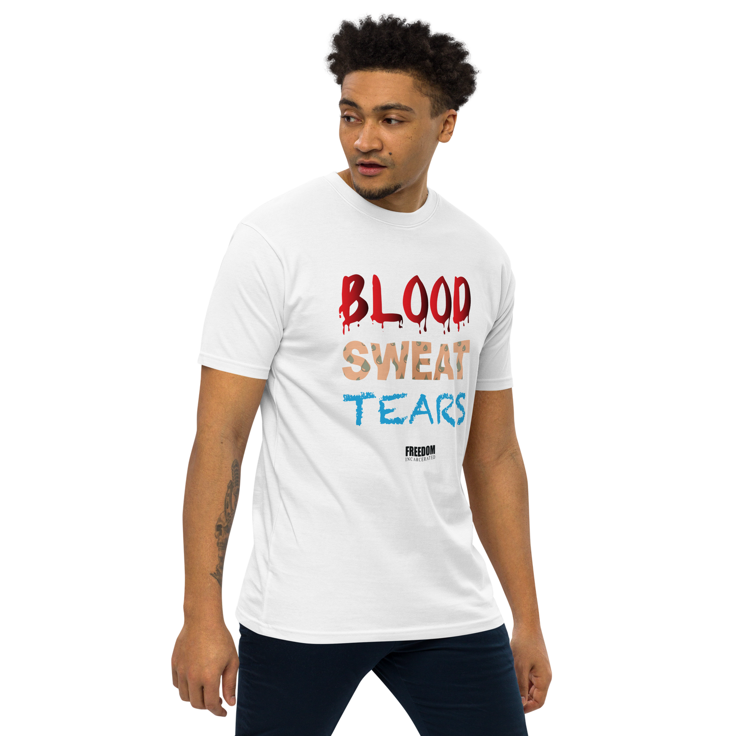 Freedom incarcerated Blood sweat tears sweatshirts