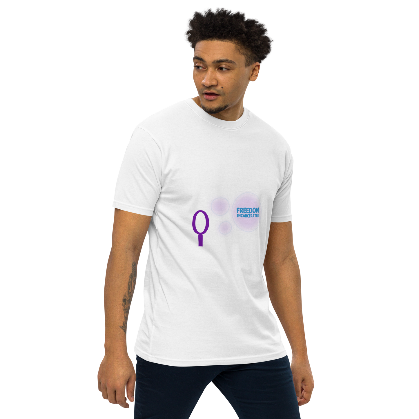 Men’s freedomincarcerated bubble T shirt