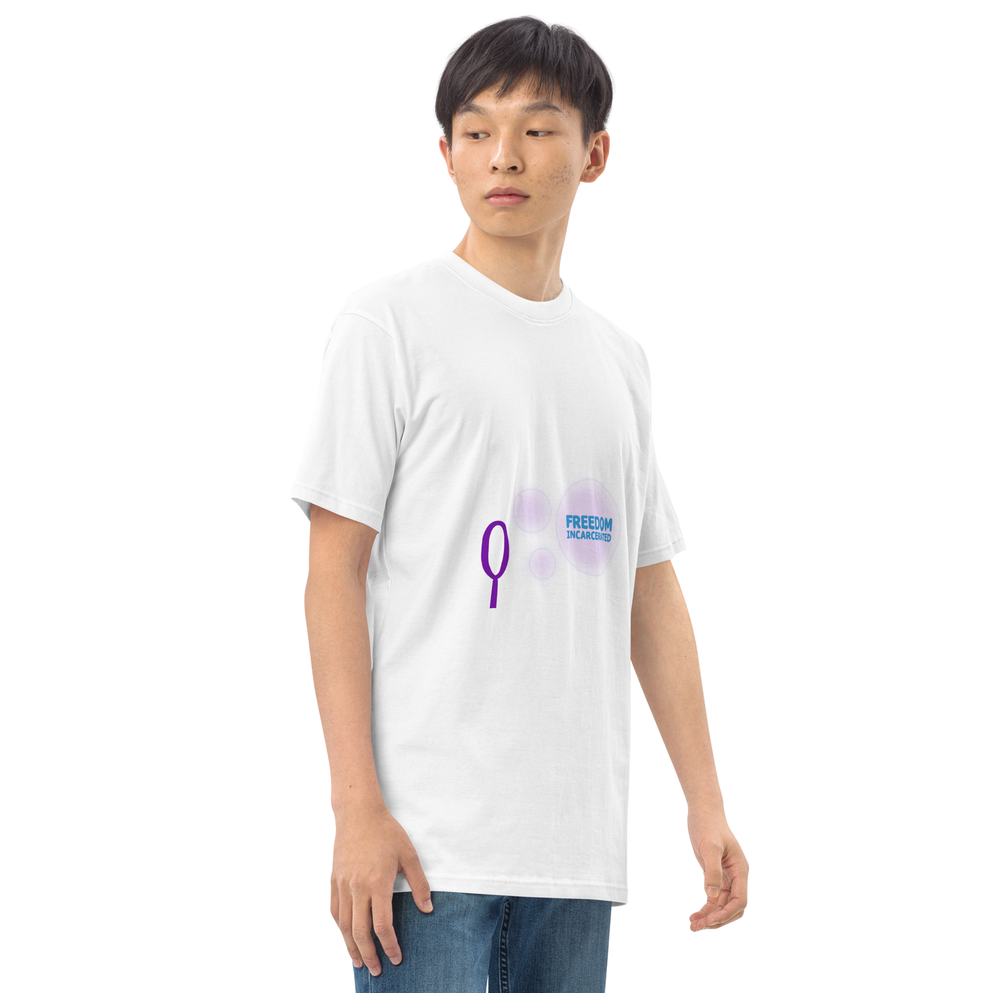 Men’s freedomincarcerated bubble T shirt