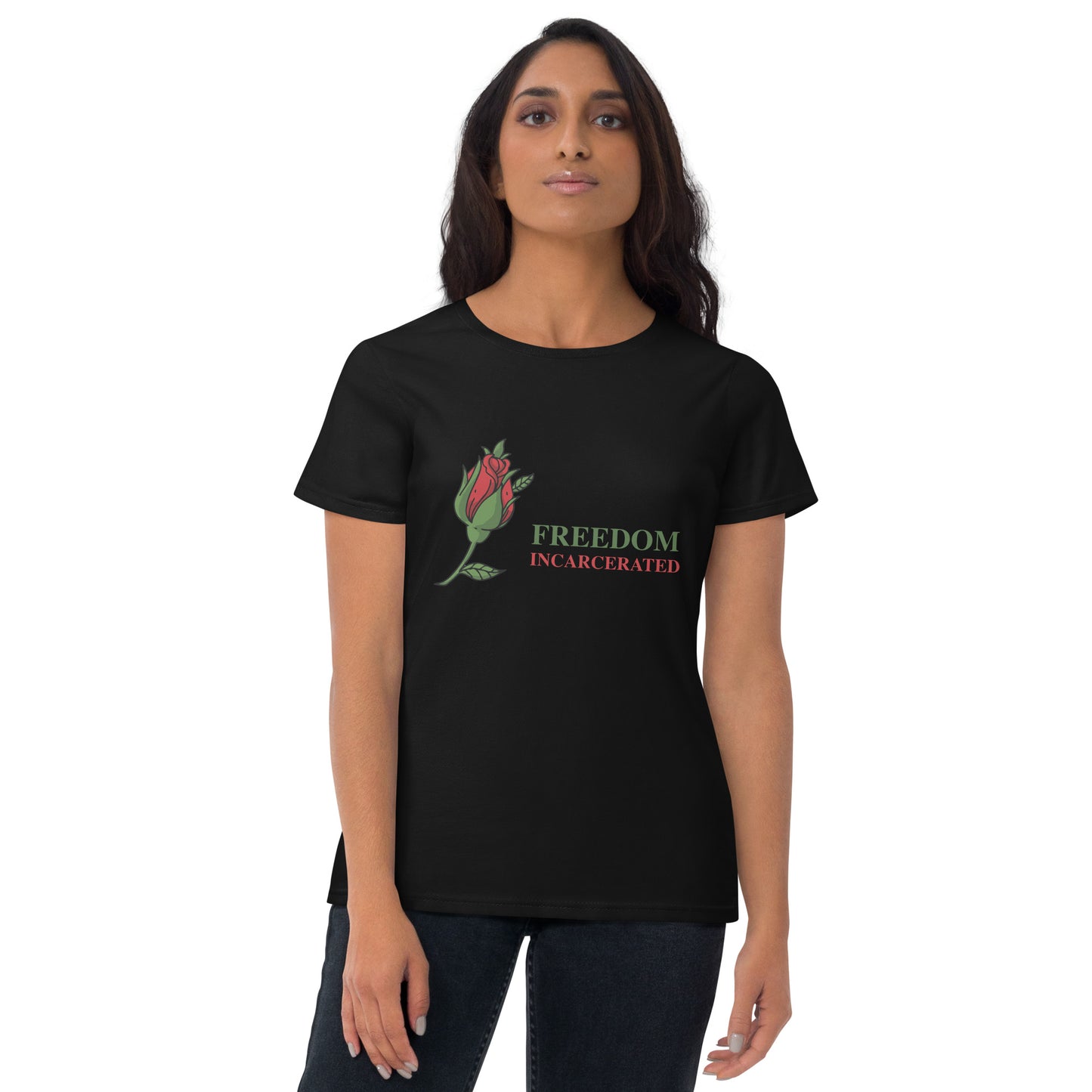 Women's short sleeve freedomincarcerated t shirt