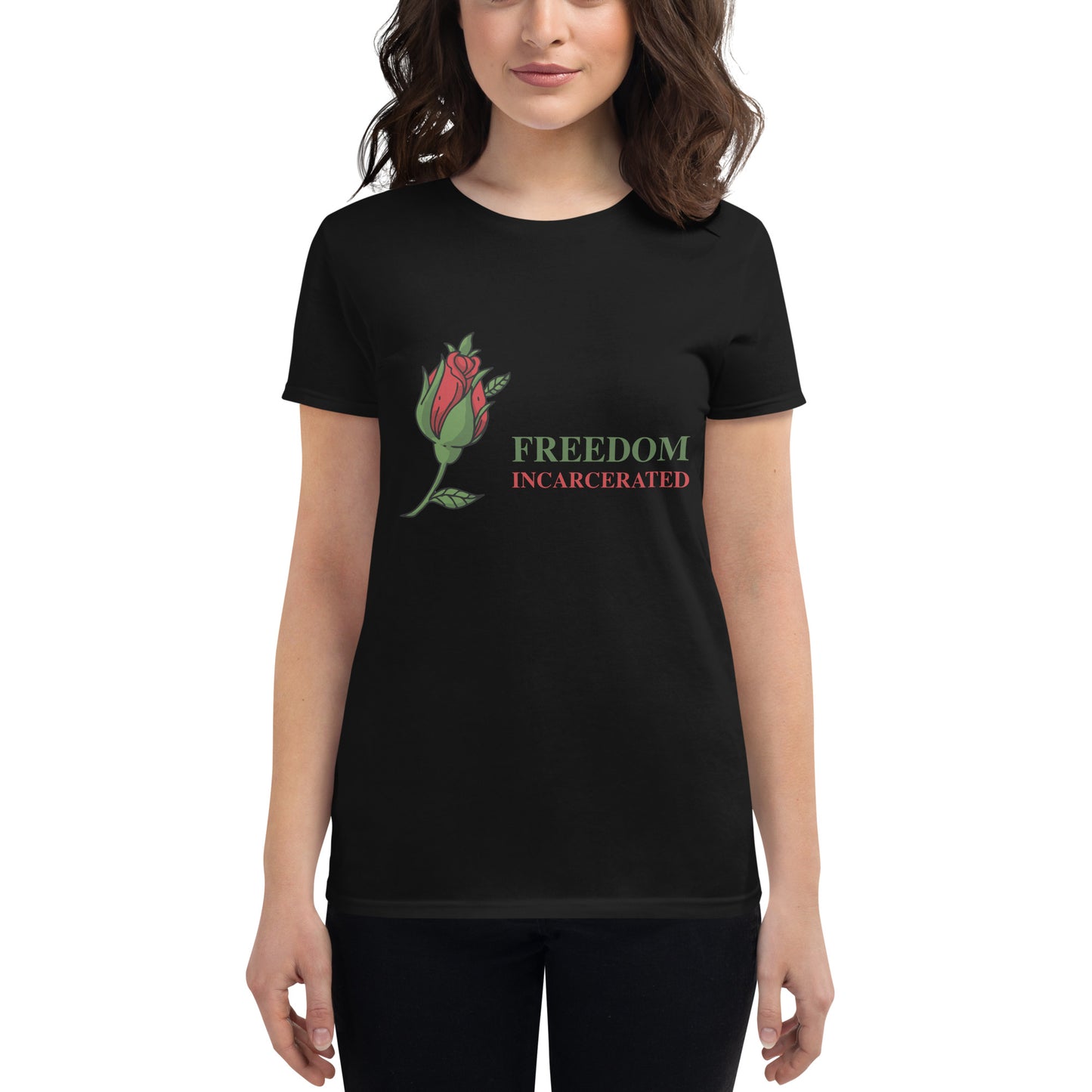 Women's short sleeve freedomincarcerated t shirt