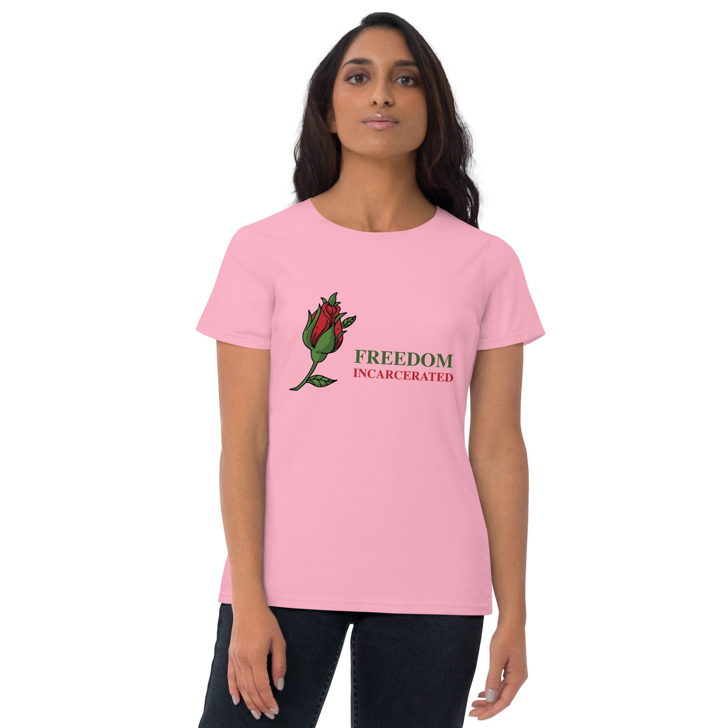 Women's short sleeve freedomincarcerated t shirt